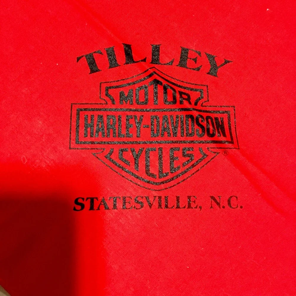 Vintage Harley Davidson Motorcycle Scarf 1994 MDA freedom Run North Carolina